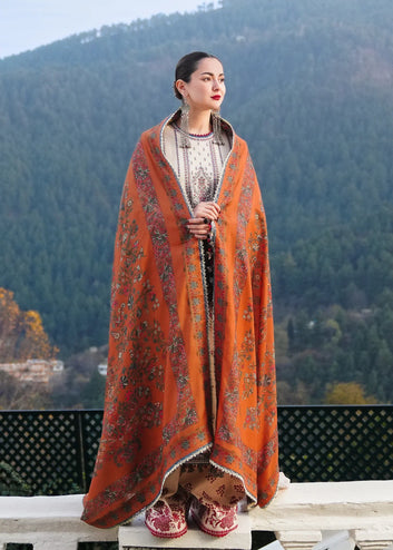 Embroidered Luxury Lawn Unstitched 3Pc | 1082