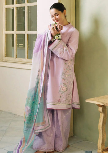 Embroidered Luxury Lawn Unstitched 3Pc | 1066