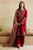 FULLY EMBROIDERED 3PC DHANAK DRESS WITH PRINTED DHANAK SHAWL-KS5025